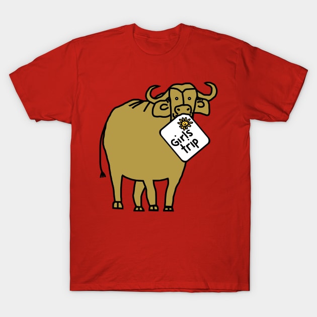 Gold Ox goes on Girls Trip T-Shirt by ellenhenryart